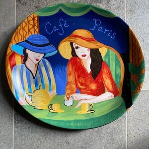 Cafe Paris by Sango  Art Plate